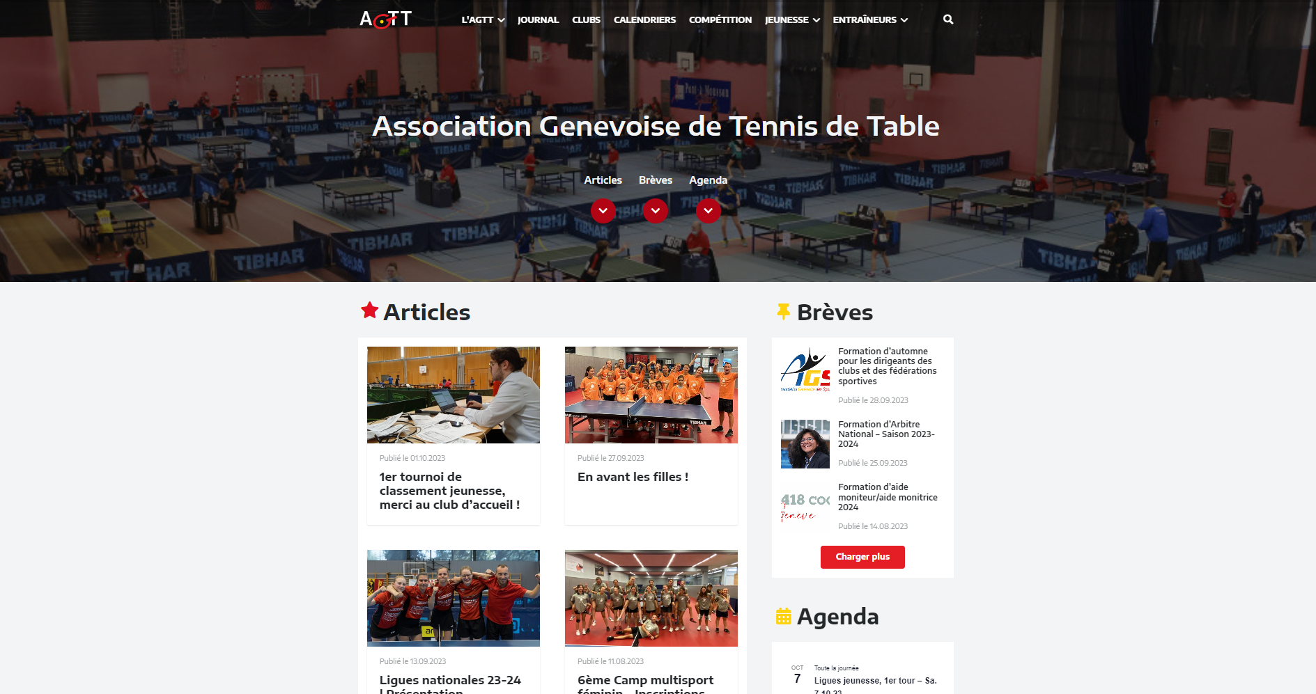 Association Genevoise de Tennis de Table – AGTT
